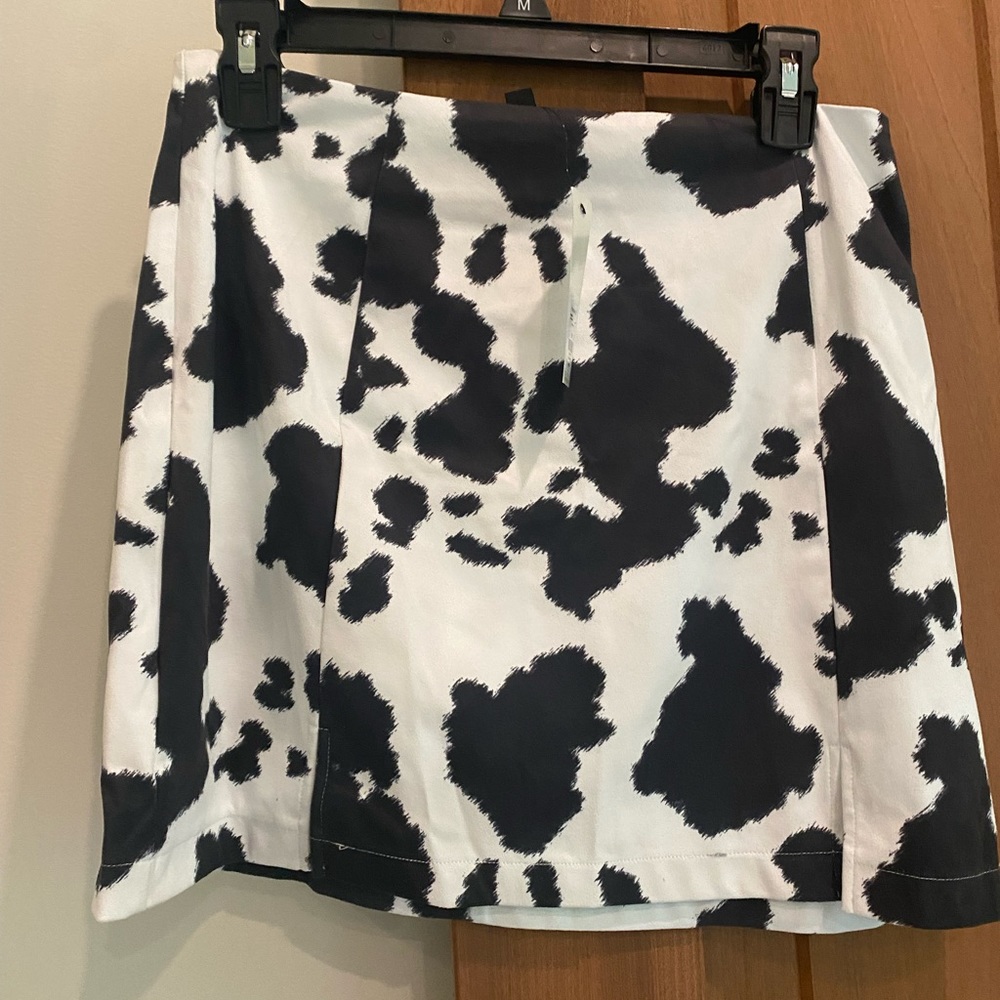 Cow Print Skirt
